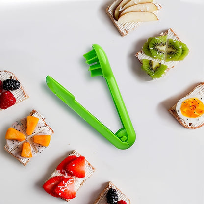 PANCERKA Portable Fruit Cutter - No Blade, Easy Grip Handle, Ergonomic Design for Safe Slicing, Dishwasher Safe, Ideal for Grapes, Cherries, Tomatoes, Strawberries, and Small Fruits, Fruit Slicing Tool | Ergonomic Handle | Du NovaCart