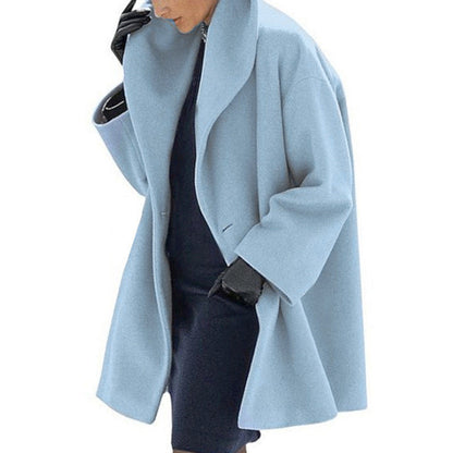 Plus Size Oversized Wool-Like Coat FitiqueFit
