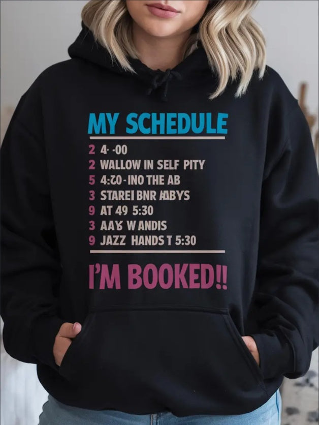 Women’s Geometric Christmas Hoodie – Casual Loose Fit Pullover FitiqueFit