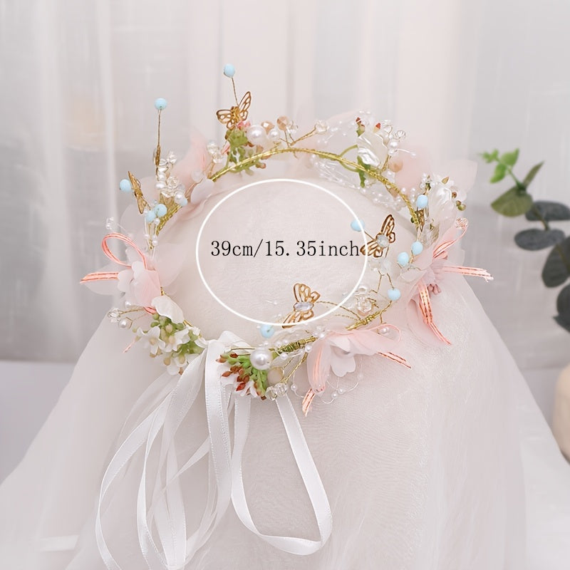 Bridal Accessories Flower Butterfly Bridal Headband Hairband Accessories Performance Headpiece NovaCart