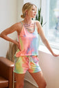 BiBi Tie Dye French Terry Casual Shorts FitiqueFit