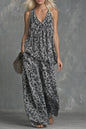 Women’s Leopard Print Sleeveless Top and Chiffon Pants Set FitiqueFit