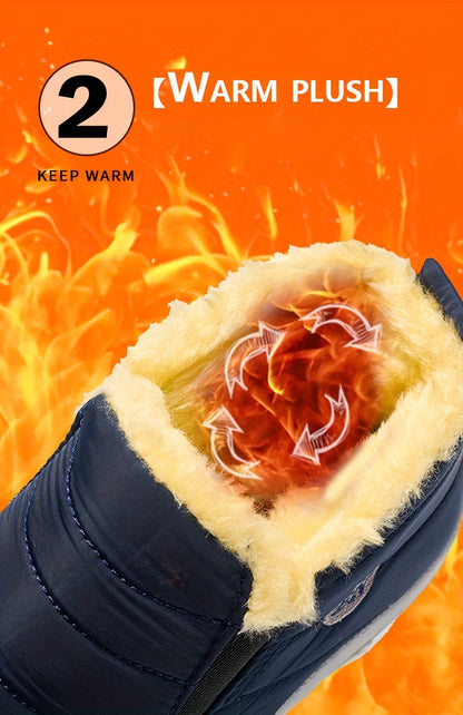 Women'S Winter Snow Boots, Warm And Plush, Short Boots, Shoes, Thickened, Flat-Soled Footwear. NovaCart
