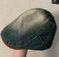 Double-Brim Turned-Up Denim Beret – Breathable Cotton Hat for Women FitiqueFit