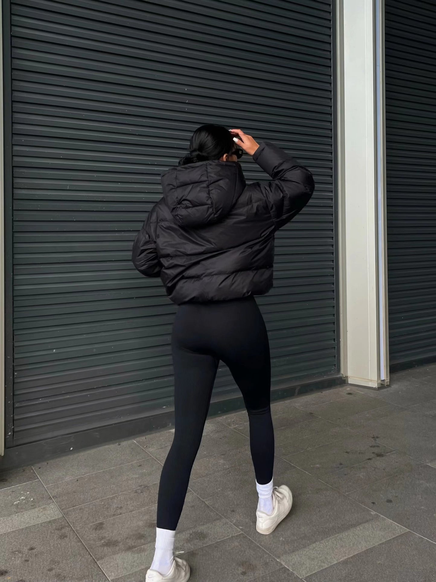 New Women's Jacket Hooded Warm Coat with Drawstring Design, Short Casual Fashion Padded Coat NovaCart