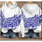 Women’s Printed Hooded Long Sleeve Pullover Sweatshirt FitiqueFit