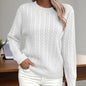 Women’s Textured Crew‑Neck Pullover Top FitiqueFit