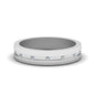 7 MM Flat Diamond Mens Wedding Band Fascinating Diamonds