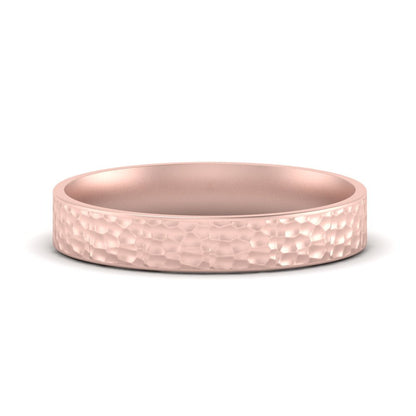 Hammered Finish Mens Wedding Band Fascinating Diamonds