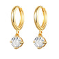Diamond Heart Shaped Earrings