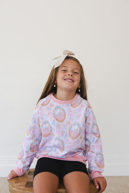 When You Wish - Bamboo Terry Sweatshirt Blush Lotus