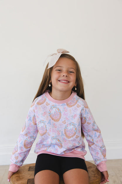 When You Wish - Bamboo Terry Sweatshirt Blush Lotus
