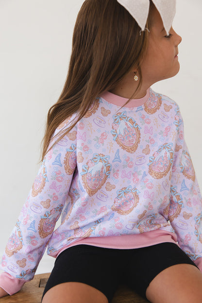 When You Wish - Bamboo Terry Sweatshirt Blush Lotus