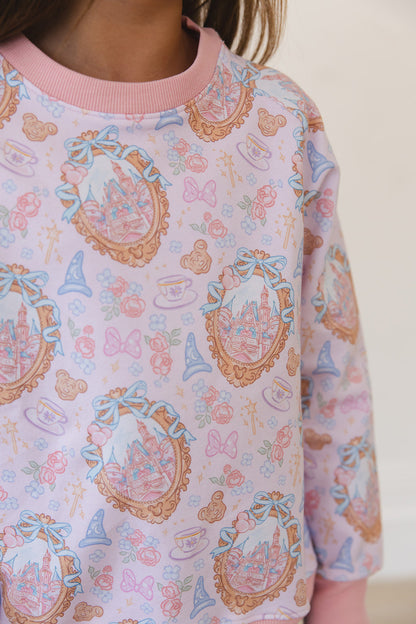 When You Wish - Bamboo Terry Sweatshirt Blush Lotus