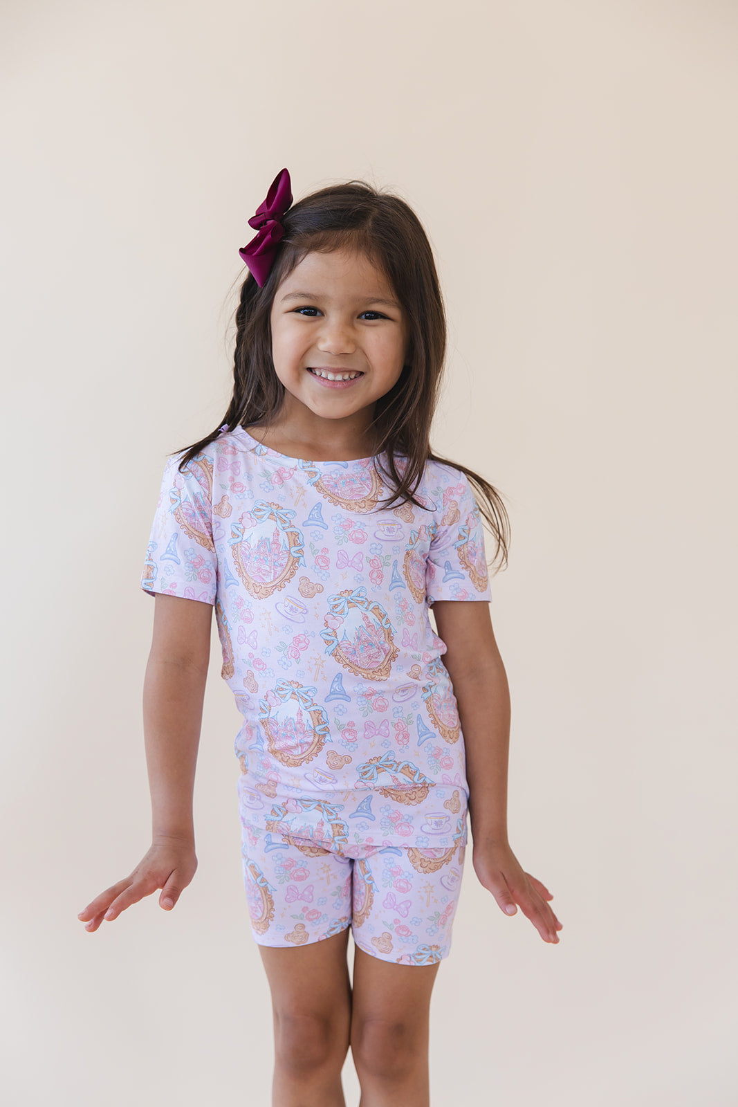 When You Wish - Biker Short Set Blush Lotus