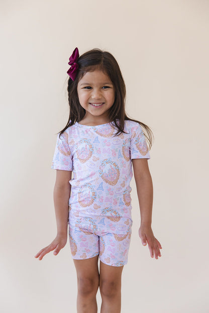 When You Wish - Biker Short Set Blush Lotus