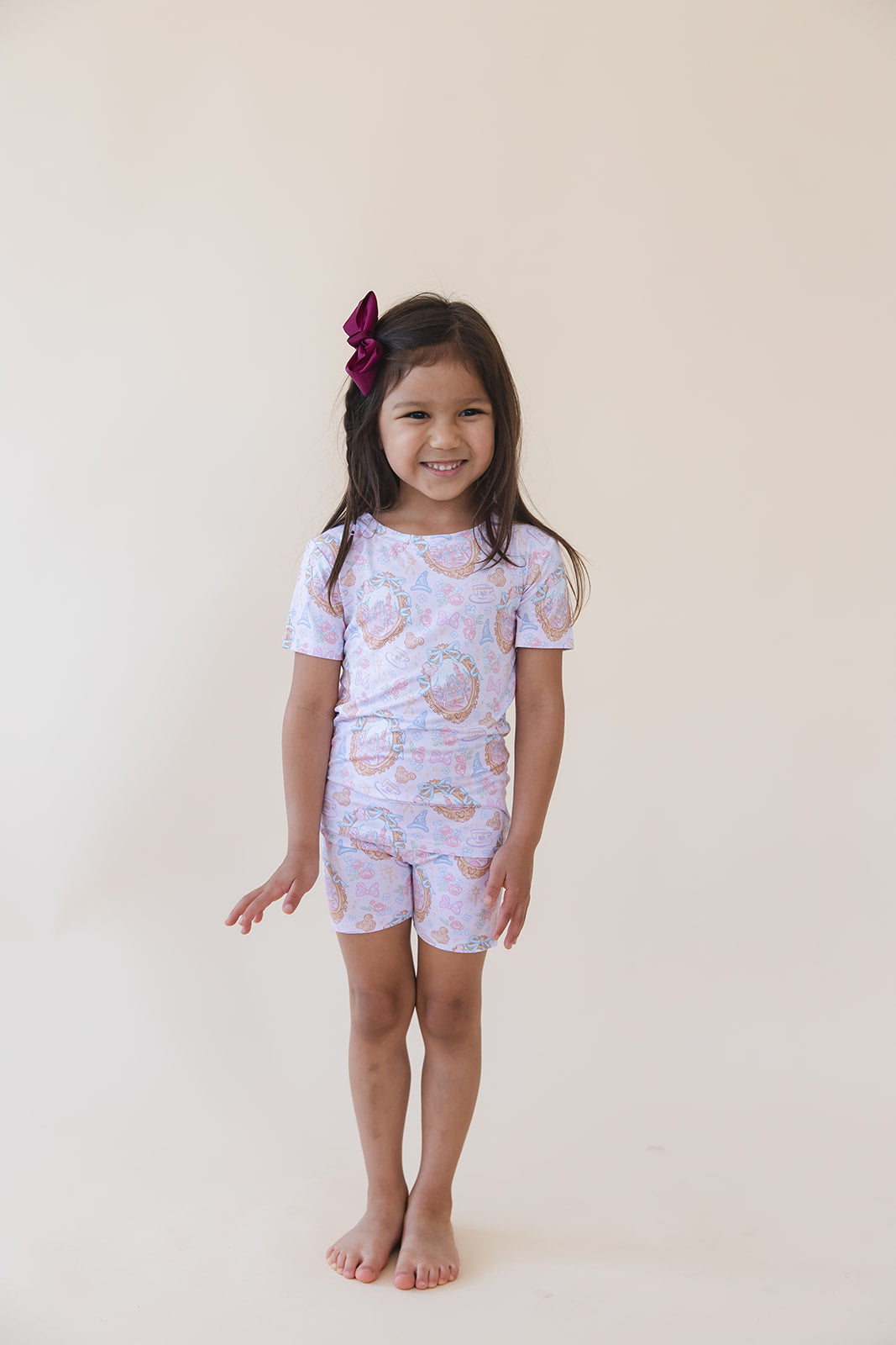 When You Wish - Biker Short Set Blush Lotus