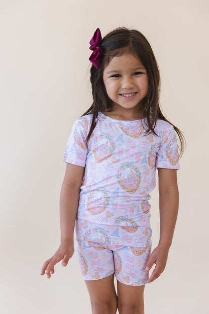 When You Wish - Biker Short Set Blush Lotus
