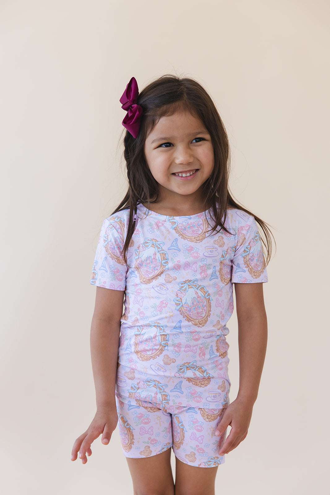 When You Wish - Biker Short Set Blush Lotus