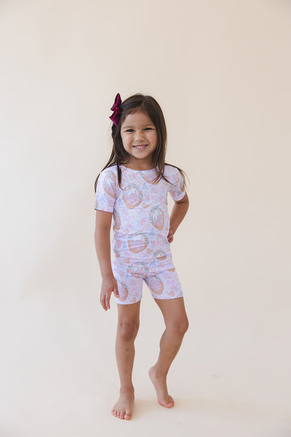 When You Wish - Biker Short Set Blush Lotus