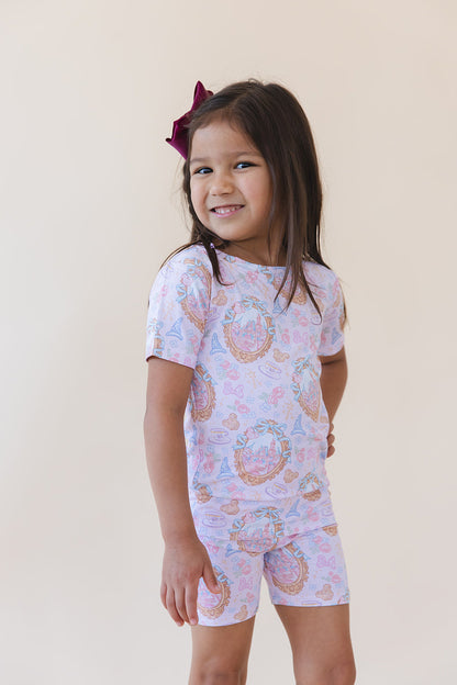 When You Wish - Biker Short Set Blush Lotus
