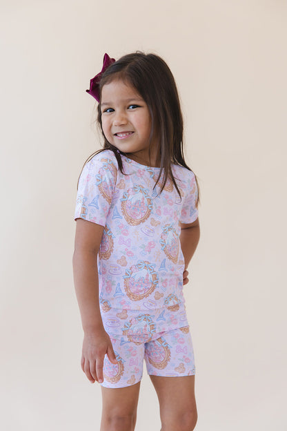 When You Wish - Biker Short Set Blush Lotus