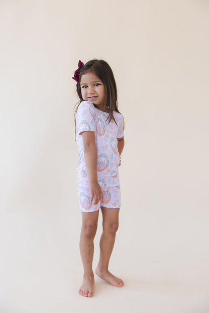 When You Wish - Biker Short Set Blush Lotus
