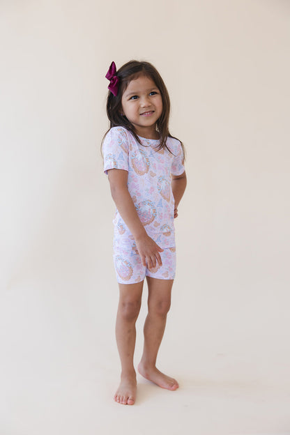 When You Wish - Biker Short Set Blush Lotus
