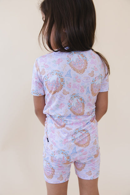 When You Wish - Biker Short Set Blush Lotus