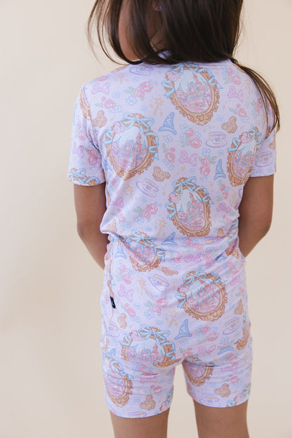 When You Wish - Biker Short Set Blush Lotus