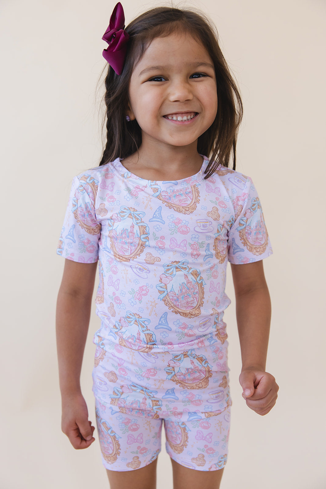 When You Wish - Biker Short Set Blush Lotus