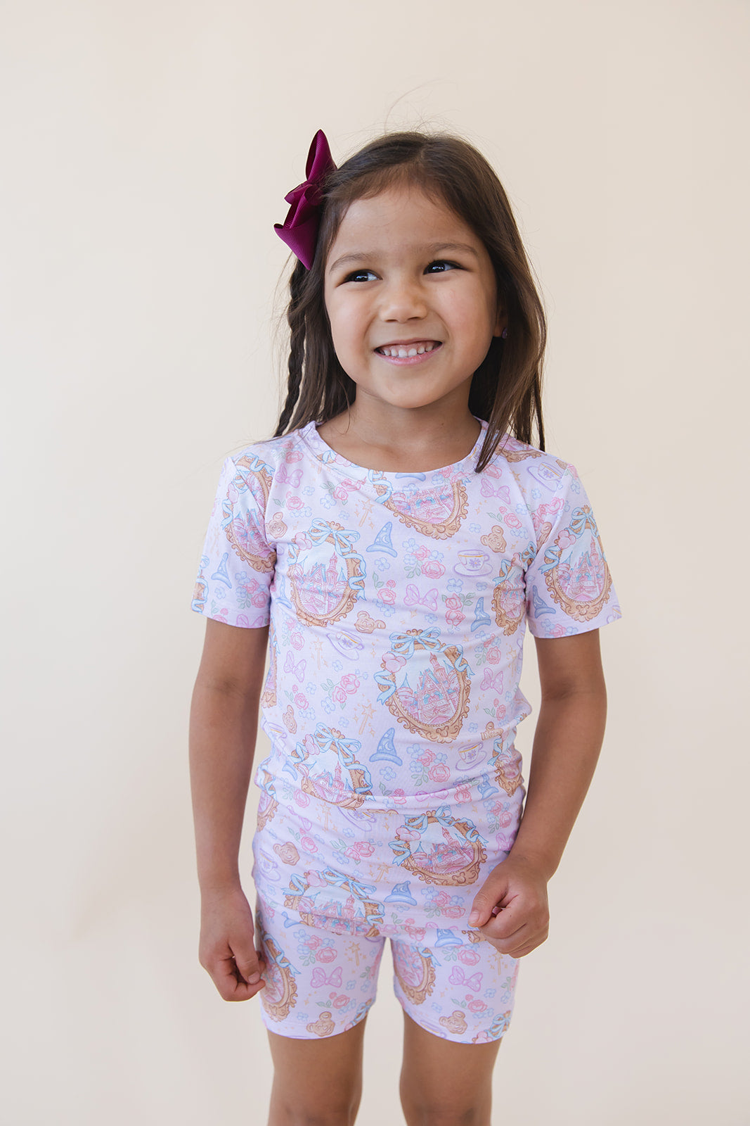 When You Wish - Biker Short Set Blush Lotus