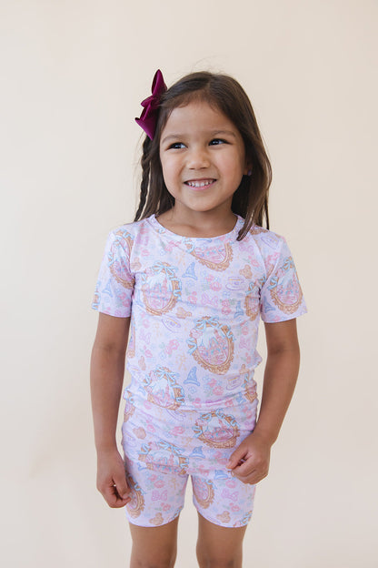 When You Wish - Biker Short Set Blush Lotus