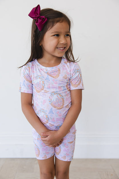When You Wish - Biker Short Set Blush Lotus