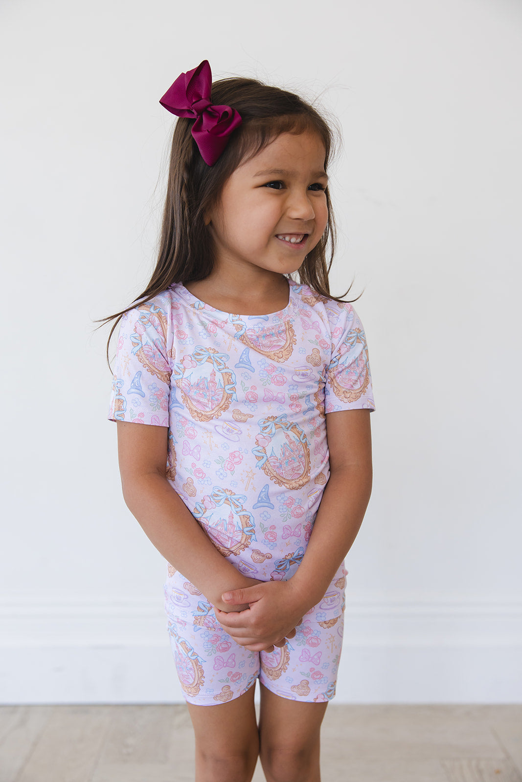 When You Wish - Biker Short Set Blush Lotus