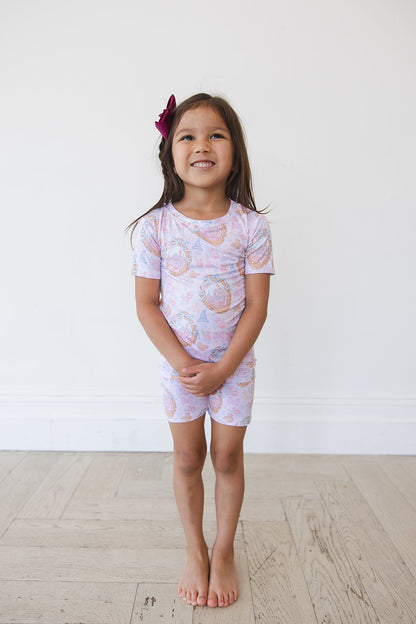 When You Wish - Biker Short Set Blush Lotus