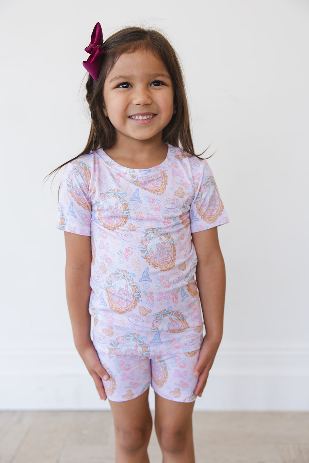 When You Wish - Biker Short Set Blush Lotus