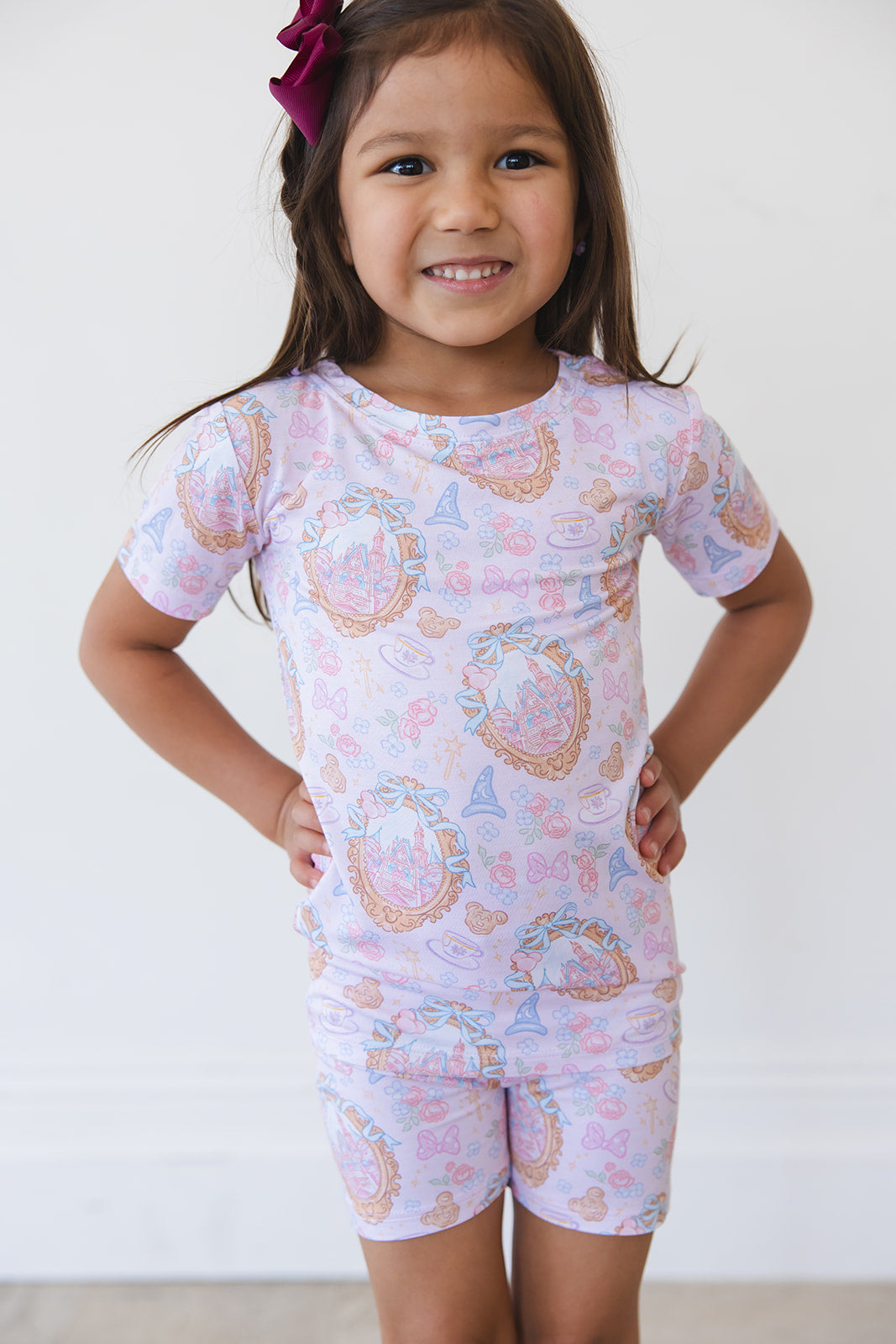 When You Wish - Biker Short Set Blush Lotus
