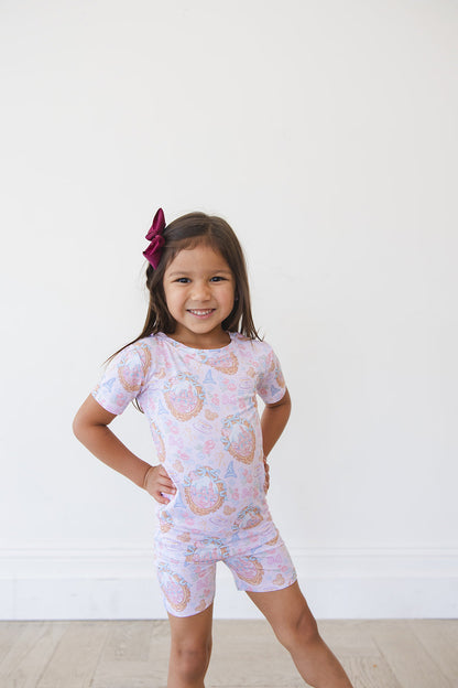 When You Wish - Biker Short Set Blush Lotus