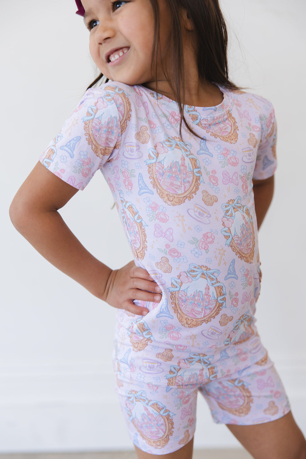 When You Wish - Biker Short Set Blush Lotus