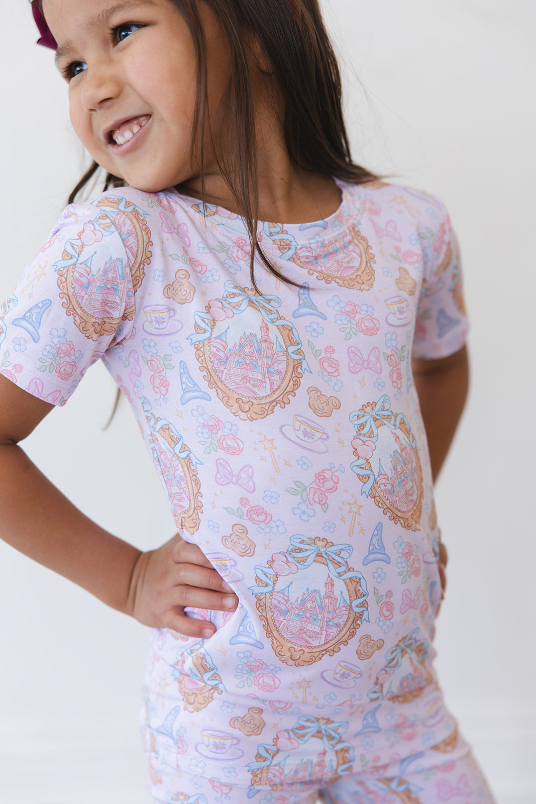 When You Wish - Biker Short Set Blush Lotus
