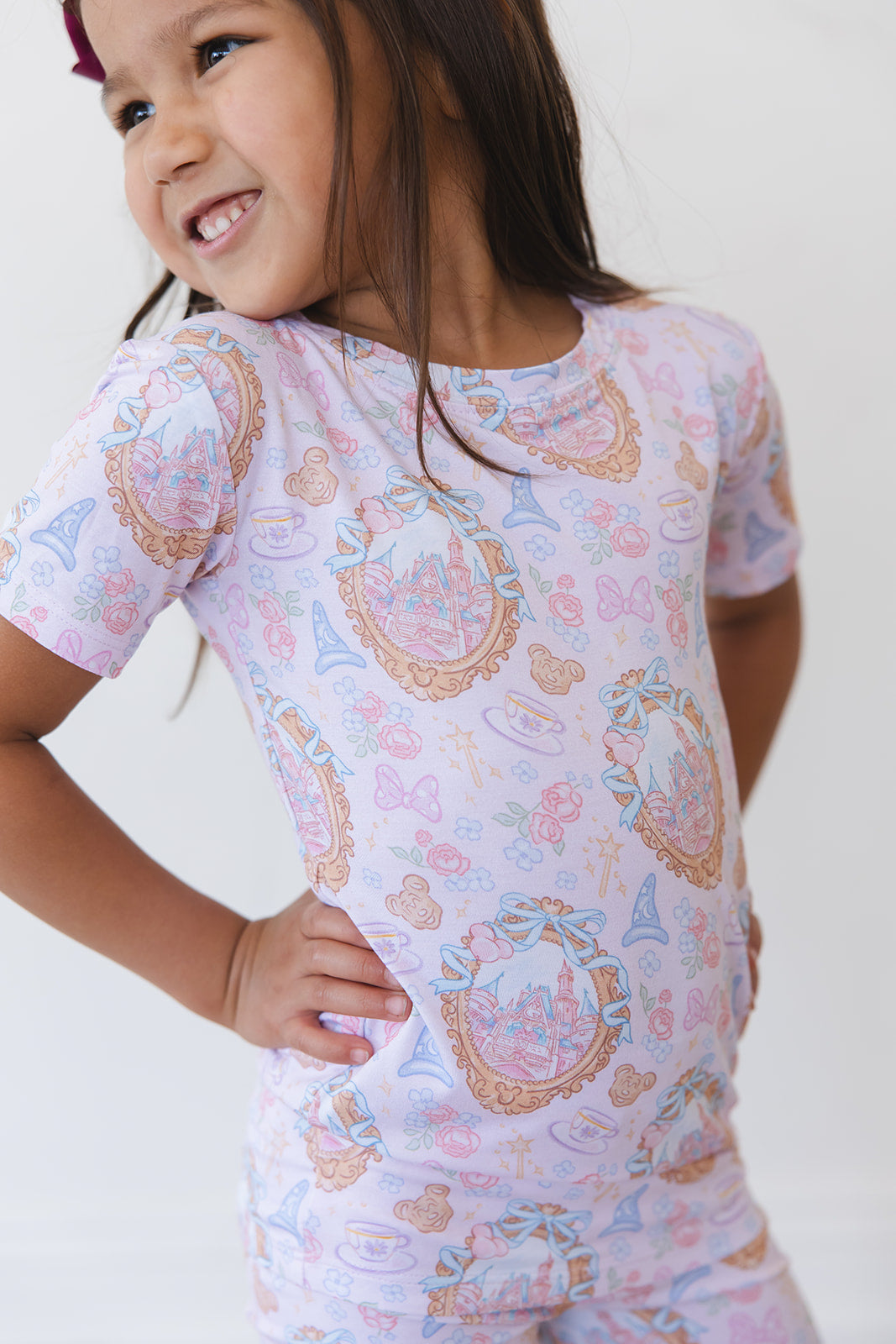 When You Wish - Biker Short Set Blush Lotus