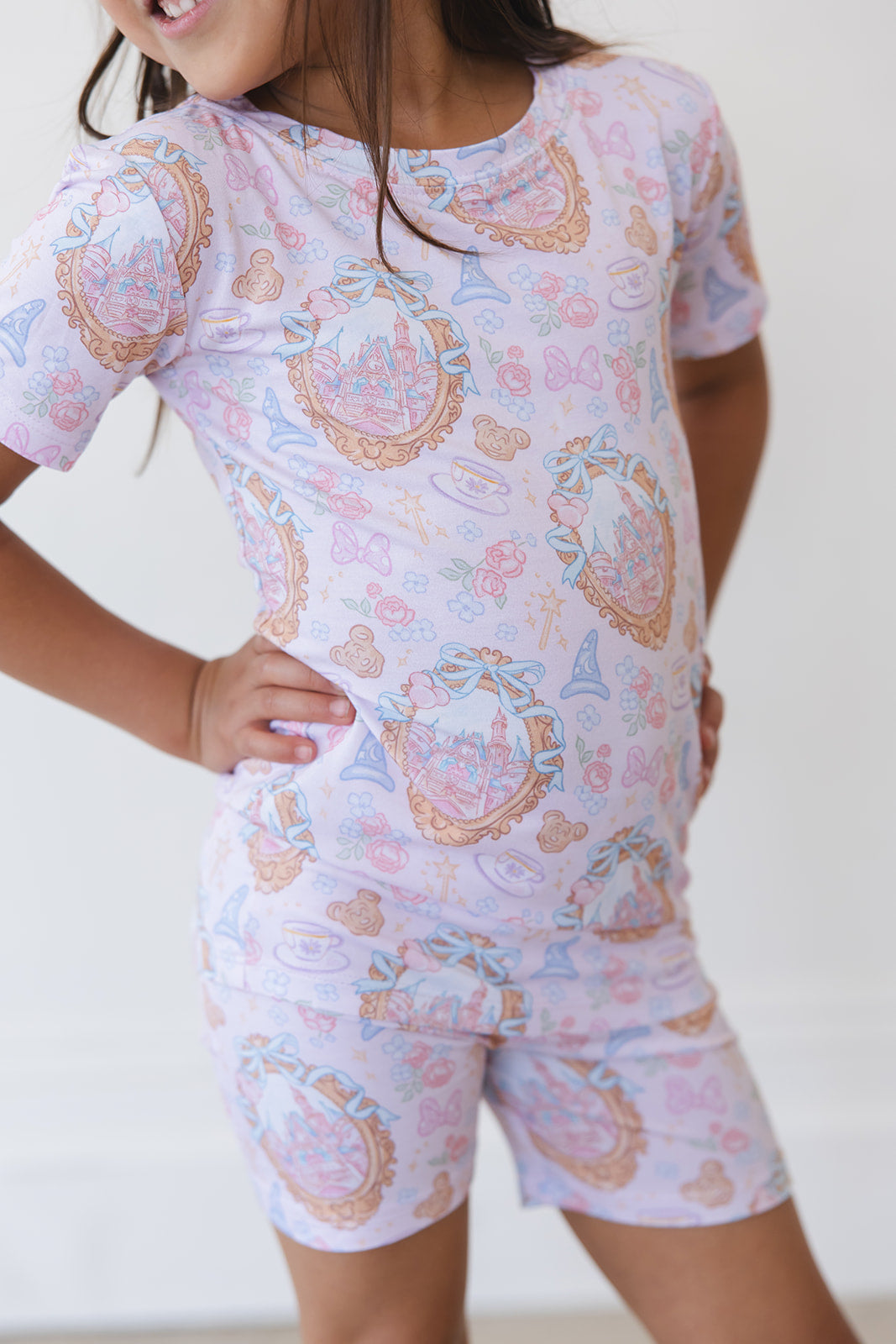 When You Wish - Biker Short Set Blush Lotus