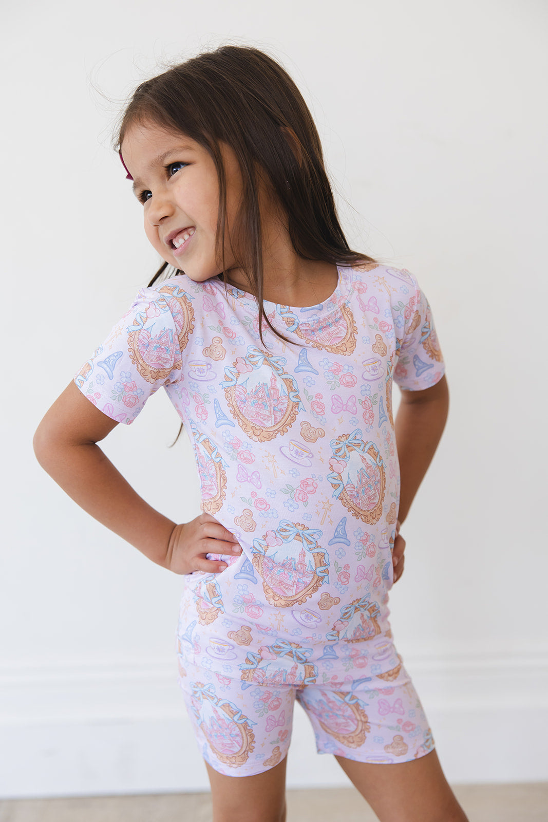 When You Wish - Biker Short Set Blush Lotus