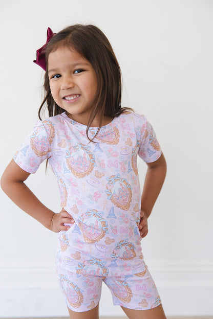 When You Wish - Biker Short Set Blush Lotus