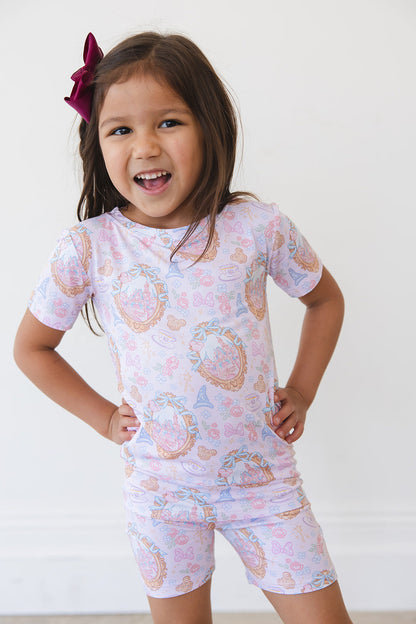 When You Wish - Biker Short Set Blush Lotus