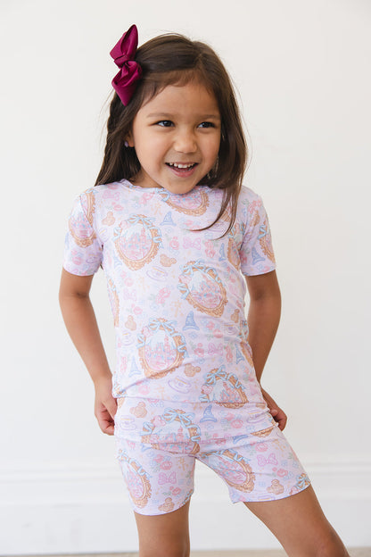 When You Wish - Biker Short Set Blush Lotus