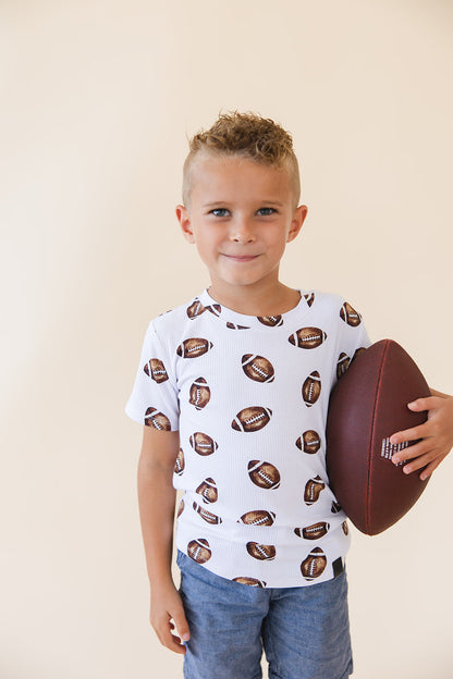 Football (ribbed) - Everyday Tee Blush Lotus