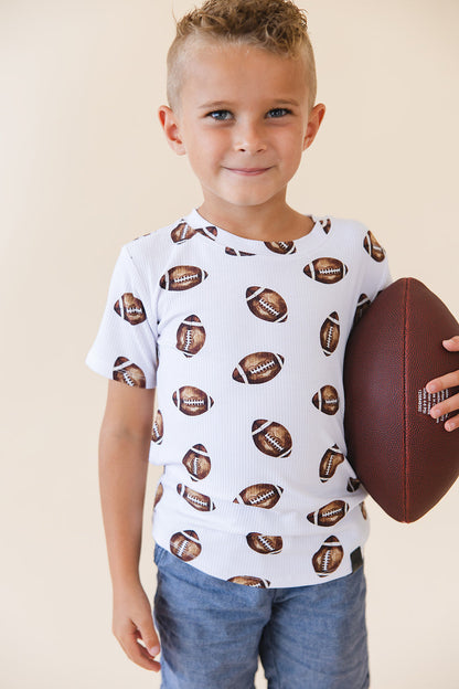 Football (ribbed) - Everyday Tee Blush Lotus