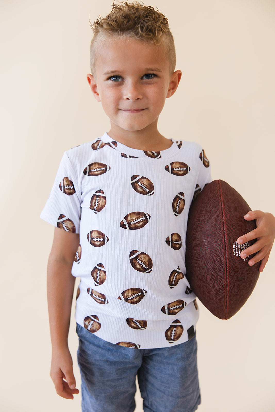 Football (ribbed) - Everyday Tee Blush Lotus